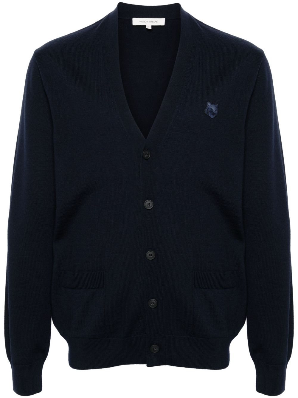 Maison Kitsuné Chillax Fox 羊毛开衫 - 蓝色