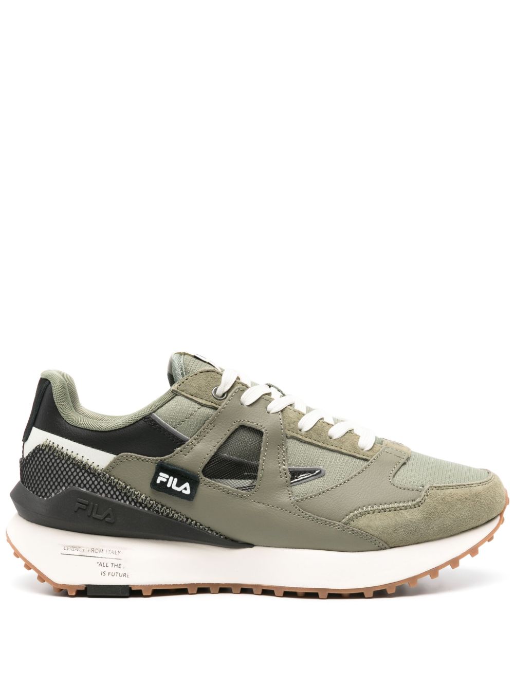 Fila Contempo 防撕裂方格布运动鞋 - 绿色
