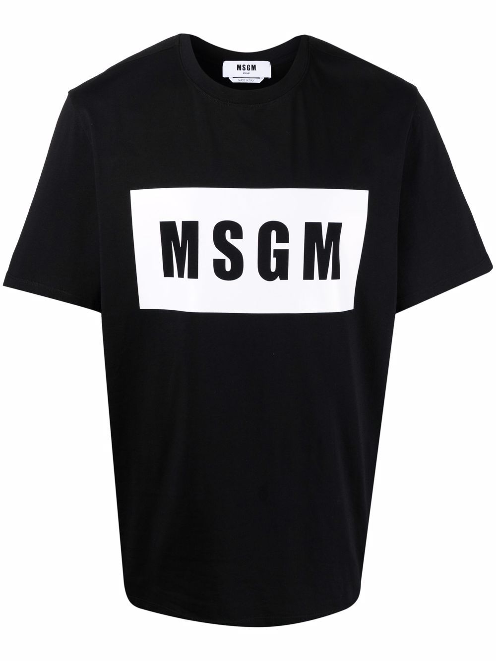MSGM logo印花T恤 - 黑色