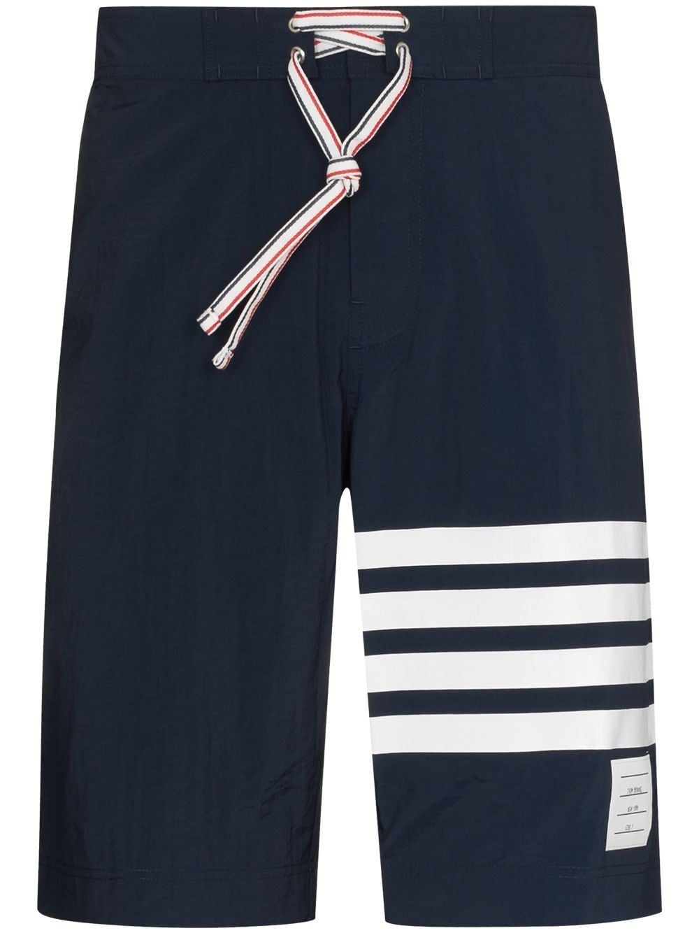 Thom Browne 4 条纹防水短裤 - 蓝色