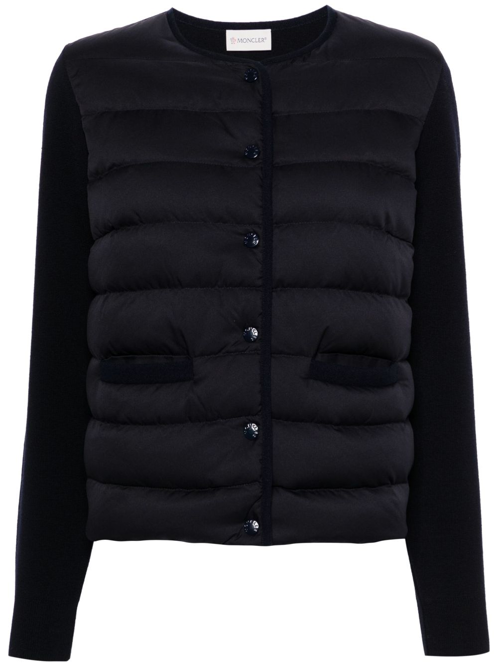 Moncler 标贴夹克 - 蓝色