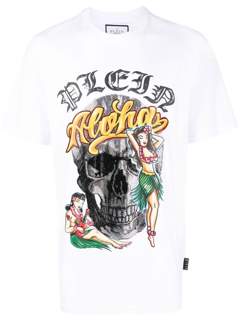 Philipp Plein Hawaii 短袖T恤 - 白色