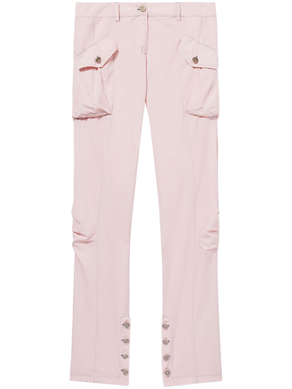 PUCCI Toile 棉真丝混纺工装裤 - 粉色