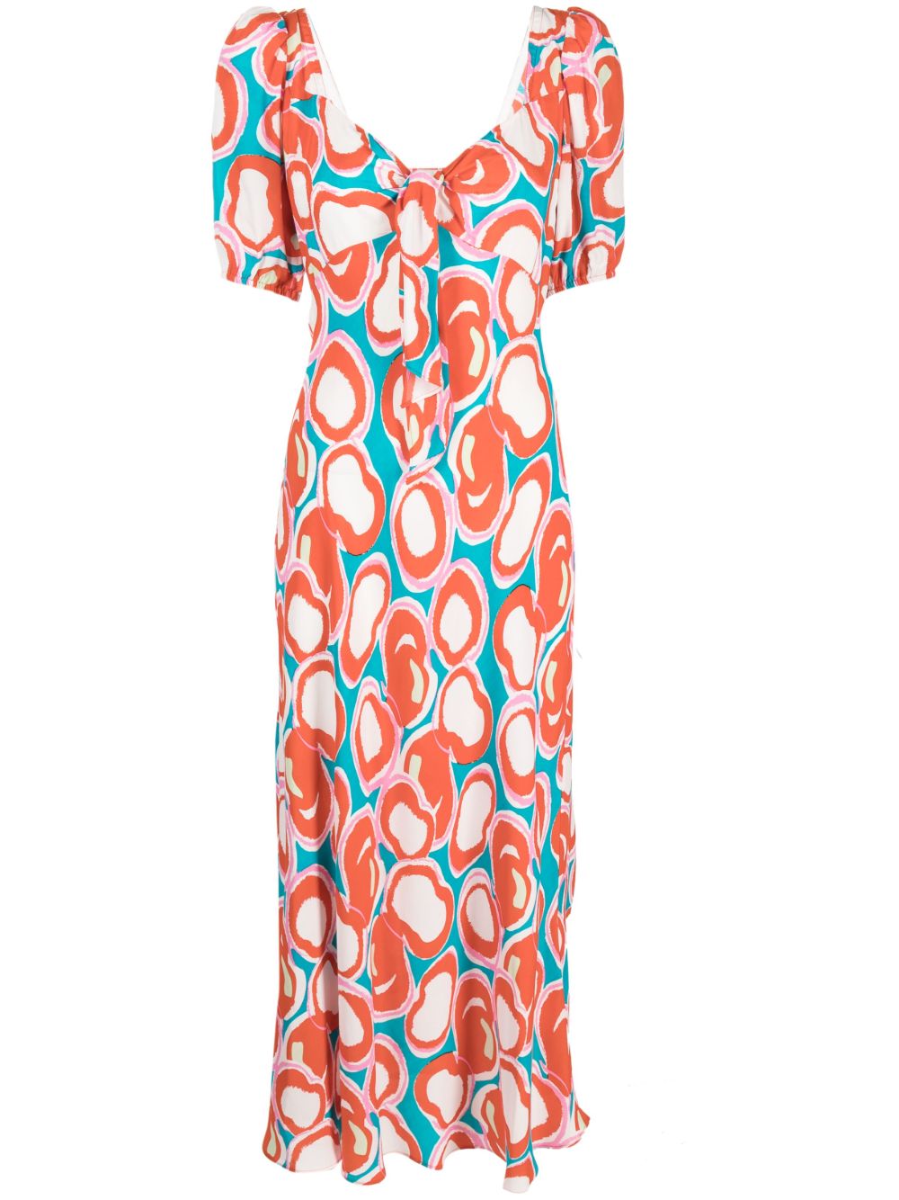 DVF Diane von Furstenberg Teagan 中长连衣裙 - 白色