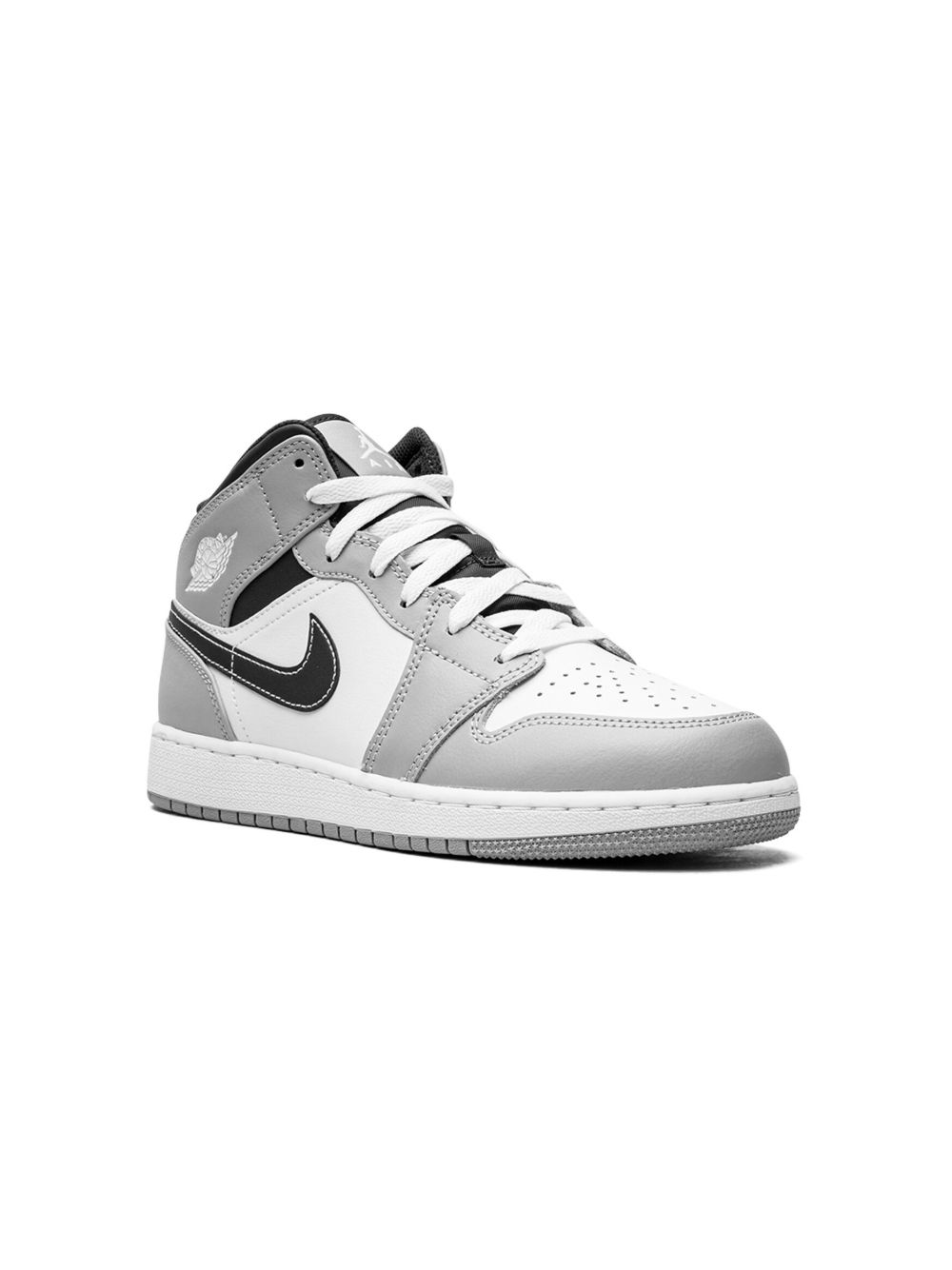 Jordan Kids Air Jordan 1 Mid Light Smoke Grey 运动鞋 - 白色