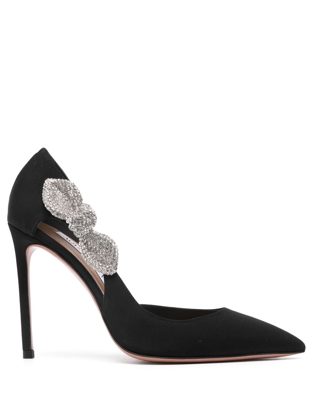 Aquazzura Very Bow Tie 中跟鞋（5厘米） - 黑色