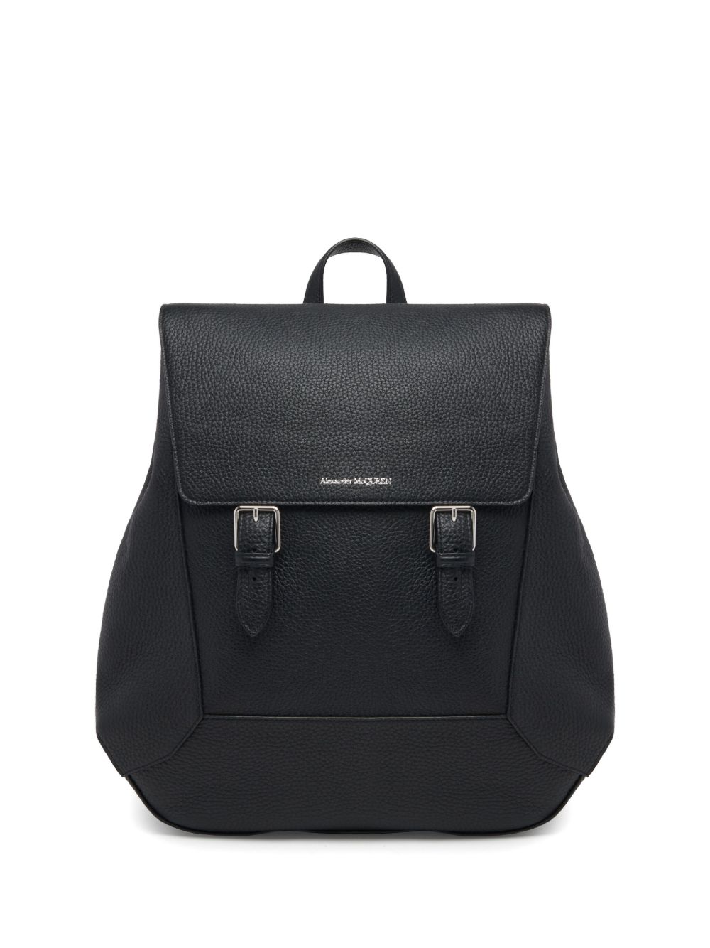 Alexander McQueen The Eden logo字母双肩包 - 黑色
