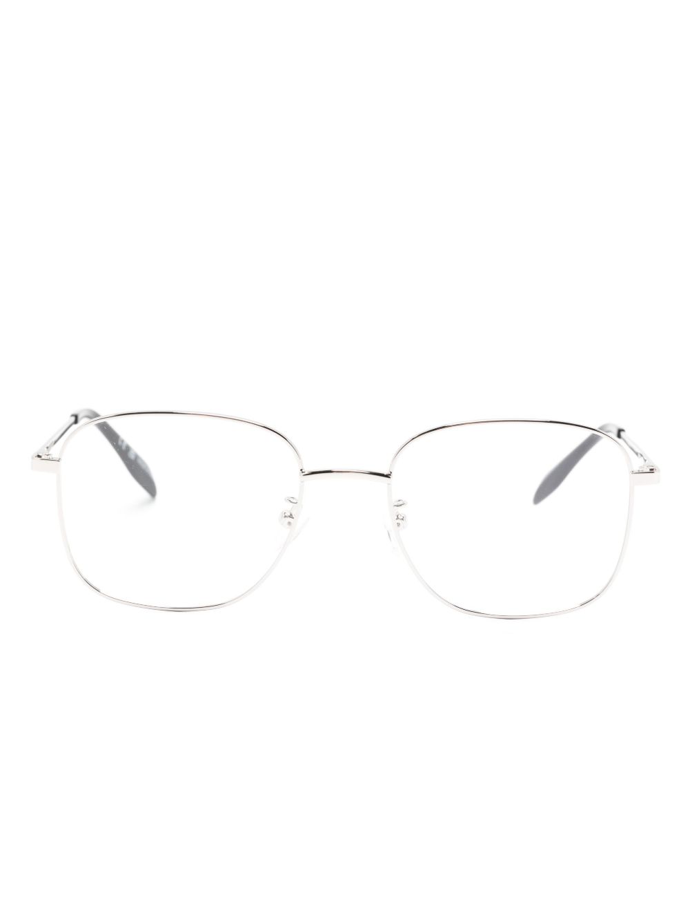 Alexander McQueen Eyewear 方框眼镜 - 银色