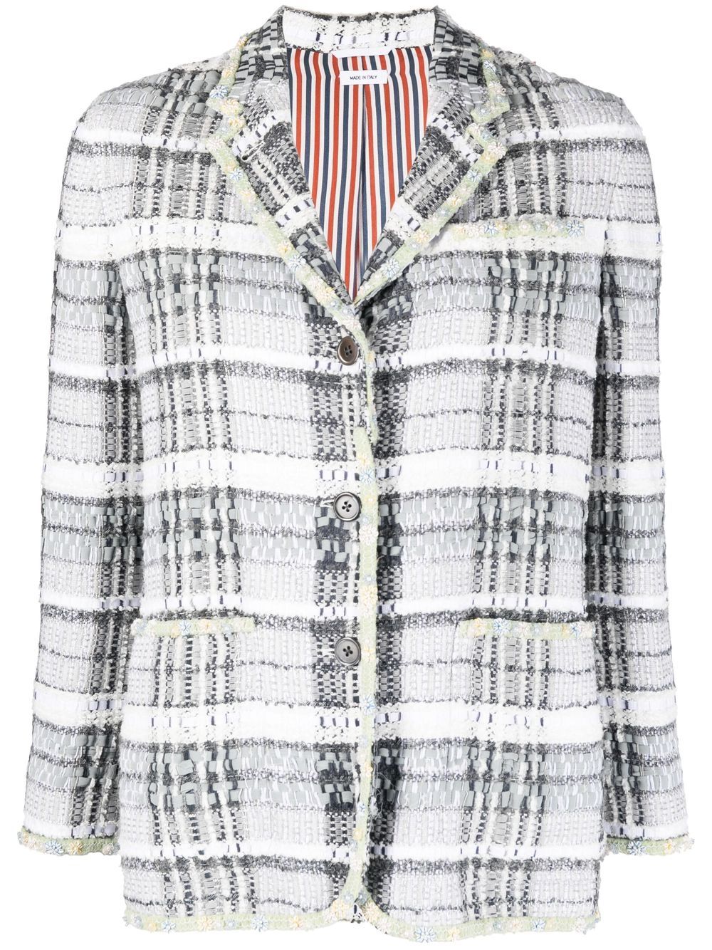 Thom Browne 粗花呢单排扣夹克 - 绿色