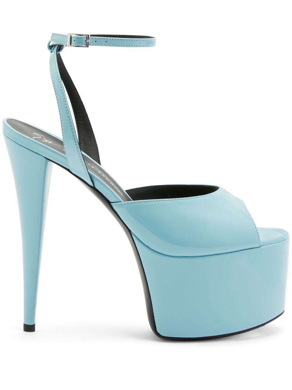 Giuseppe Zanotti GZ Aida 水台式高跟凉鞋 - 蓝色