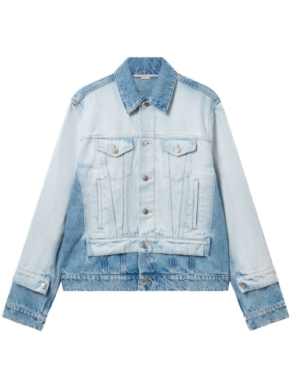Stella McCartney 双色牛仔夹克 - 蓝色