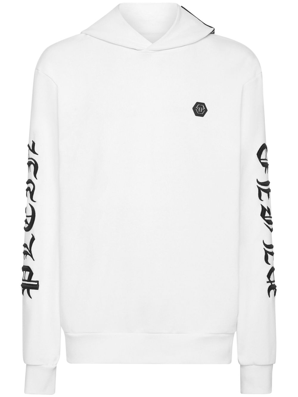 Philipp Plein Gothic Plein 棉连帽衫 - 白色