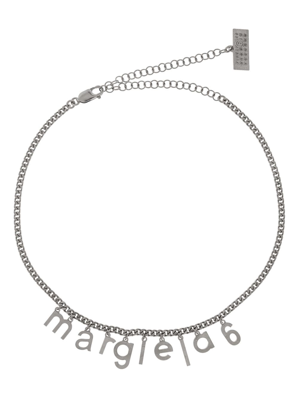 MM6 Maison Margiela logo项链 - 银色