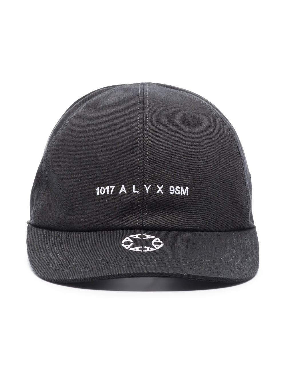 1017 ALYX 9SM logo刺绣棒球帽 - 黑色