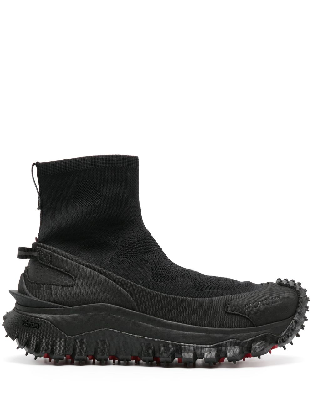 Moncler Trailgrip Knit 高帮运动鞋 - 黑色