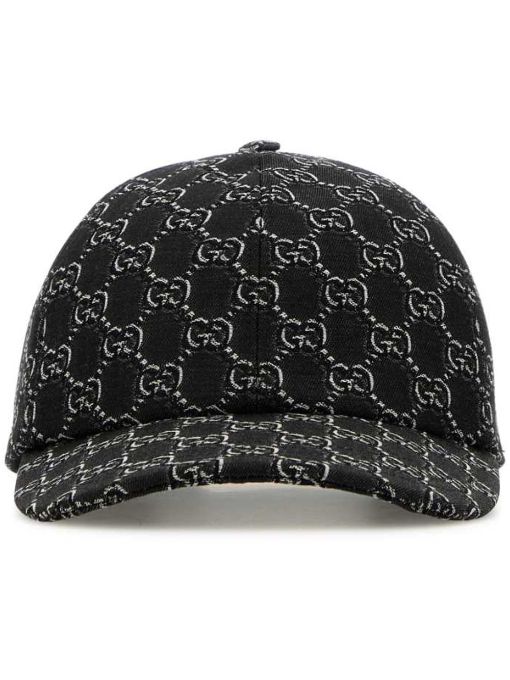 Gucci GG Supreme 帆布棒球帽 - 灰色
