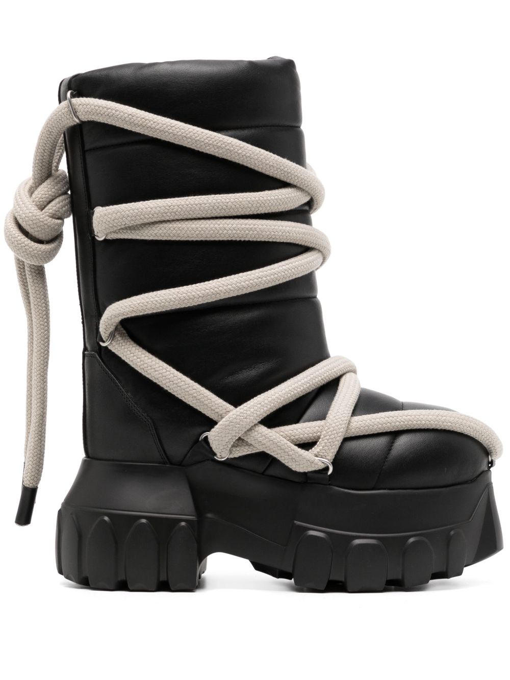 Rick Owens Mega 厚底短靴 - 黑色