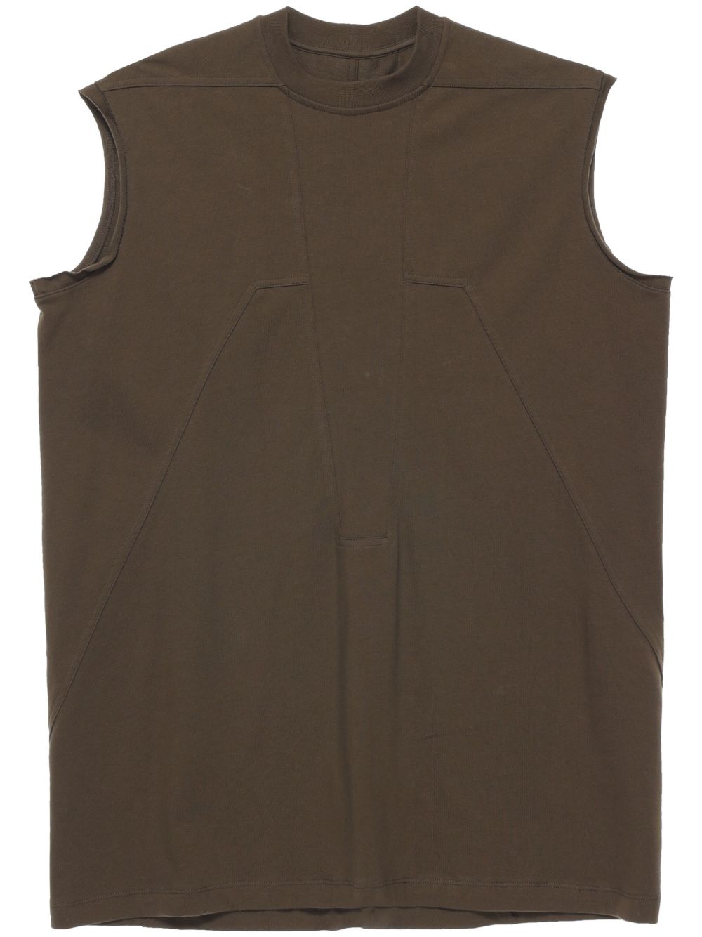 Rick Owens Splintered Tarp 马甲 - 褐色