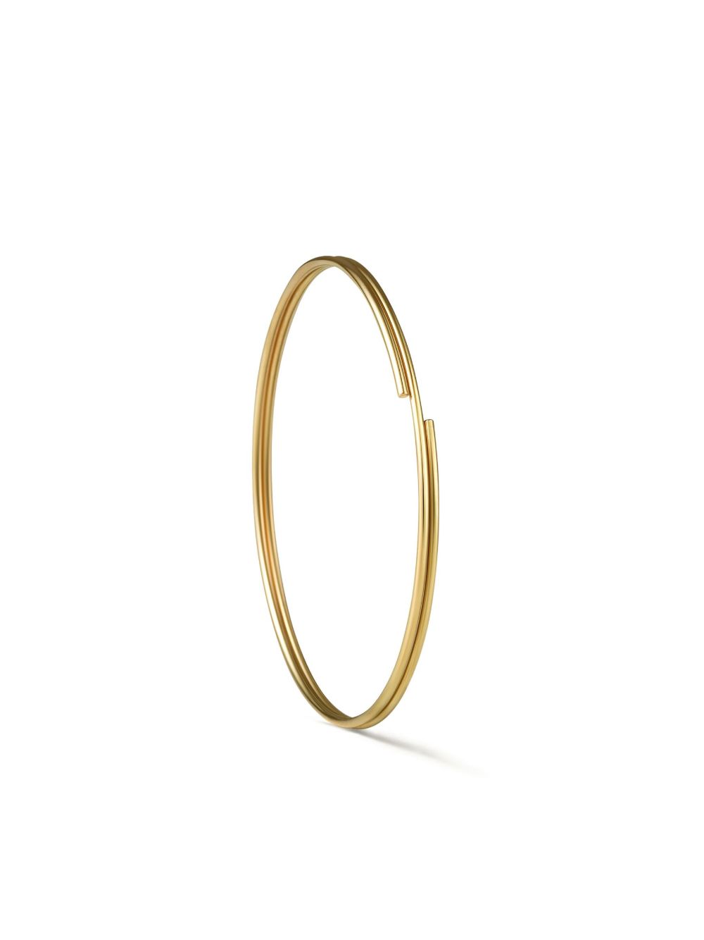 Shihara Double Hoop 40 18K黄金耳环 - 金色