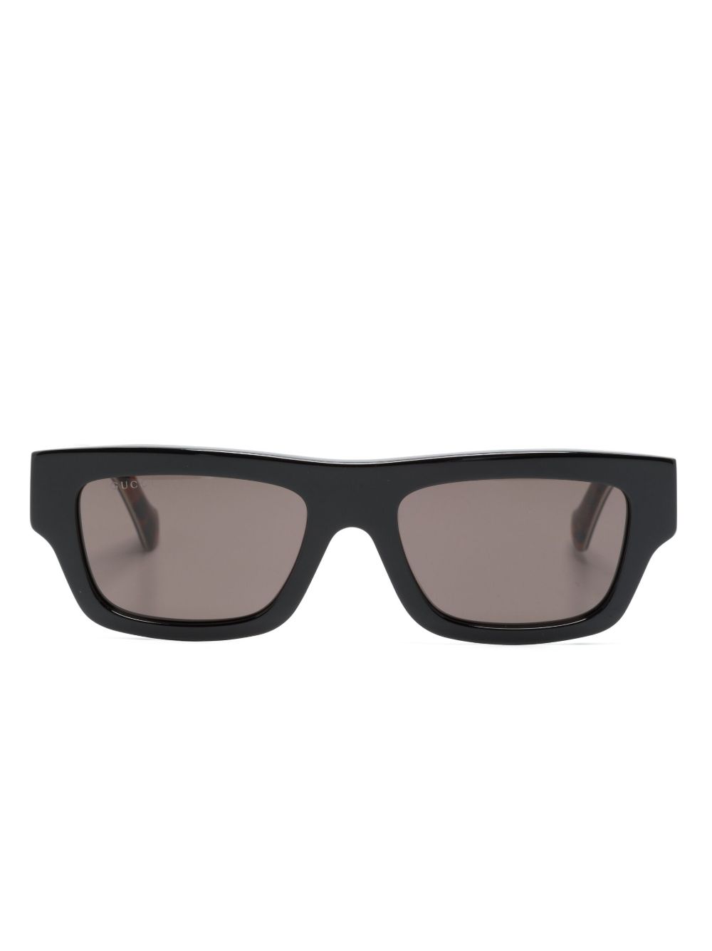 Gucci Eyewear 有色镜片方框太阳眼镜 - 黑色