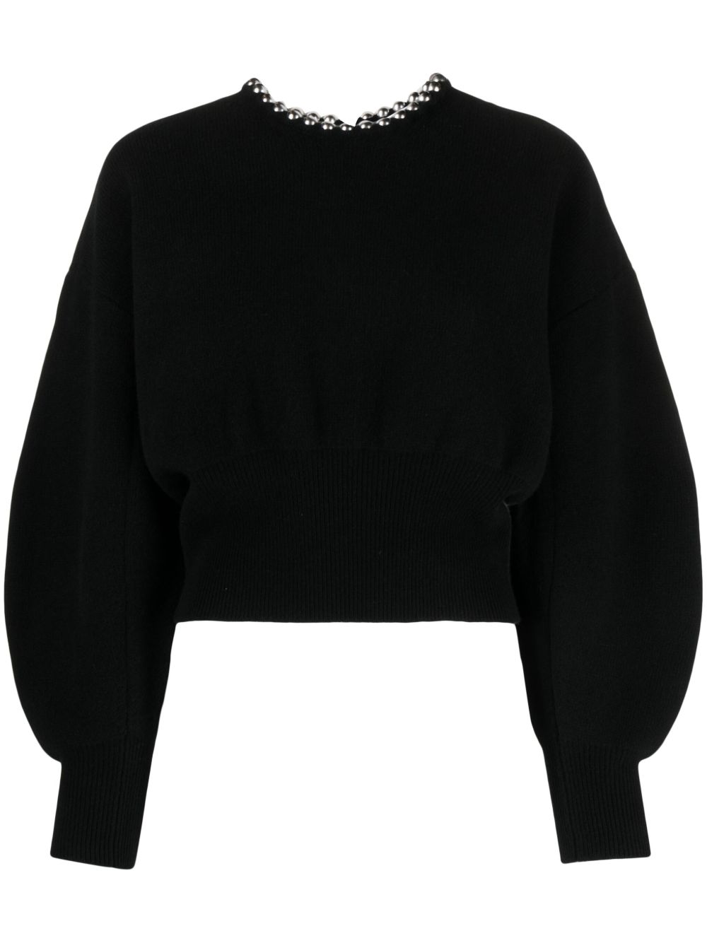 Alexander Wang Ball Chain 缀饰毛衣 - 黑色