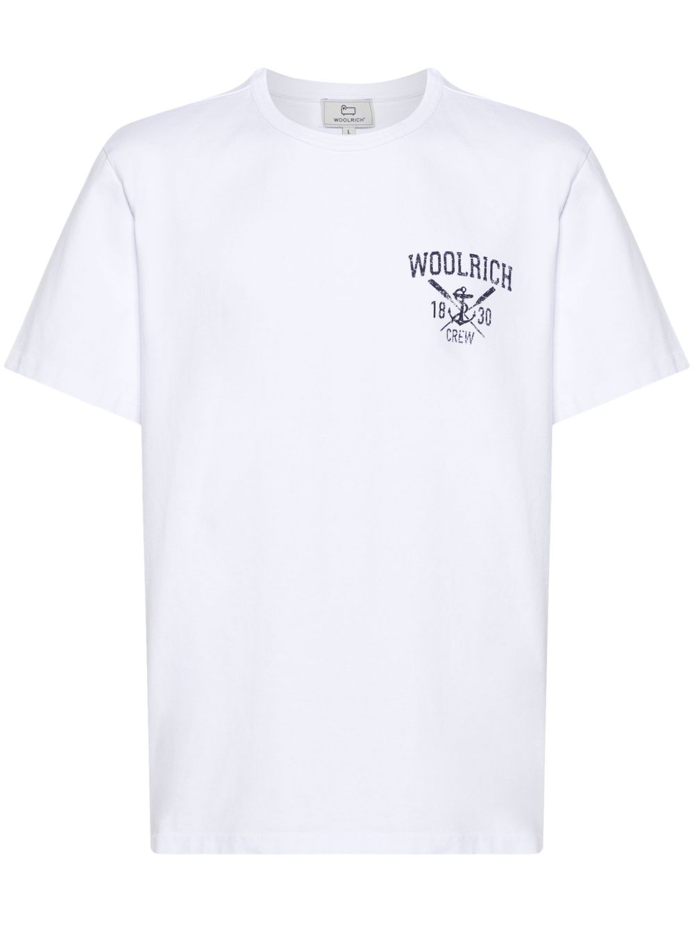 Woolrich logo印花棉T恤 - 白色