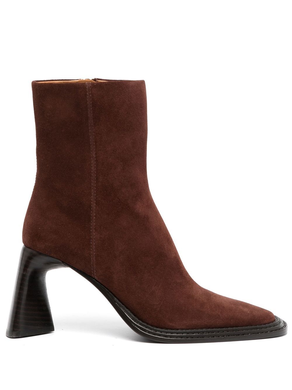 Alexander Wang Booker 高跟及踝靴 - 褐色
