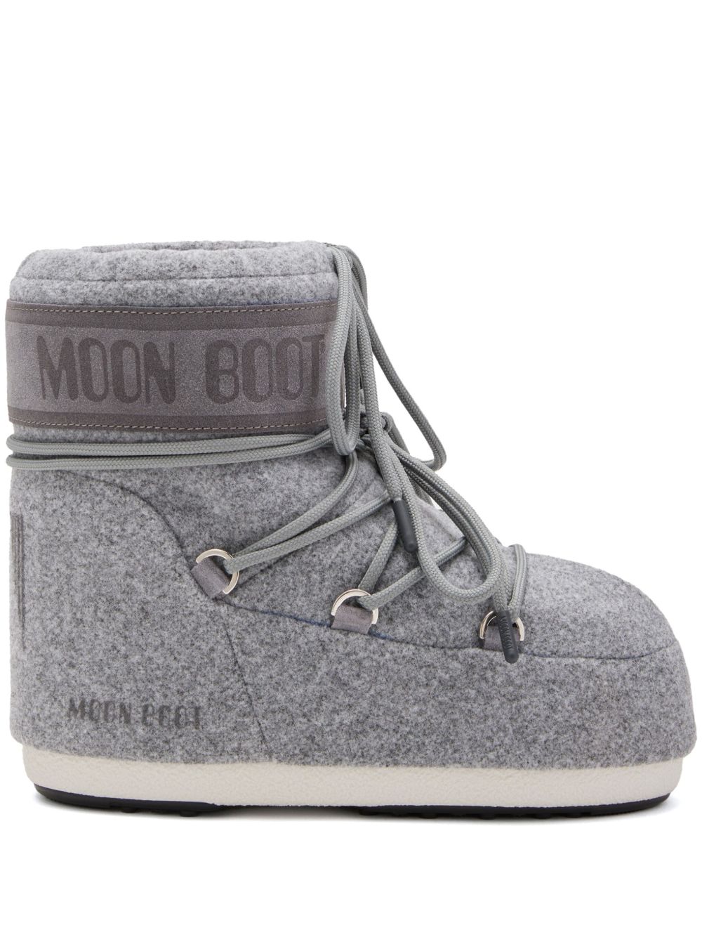 Moon Boot Icon logo印花短靴 - 灰色