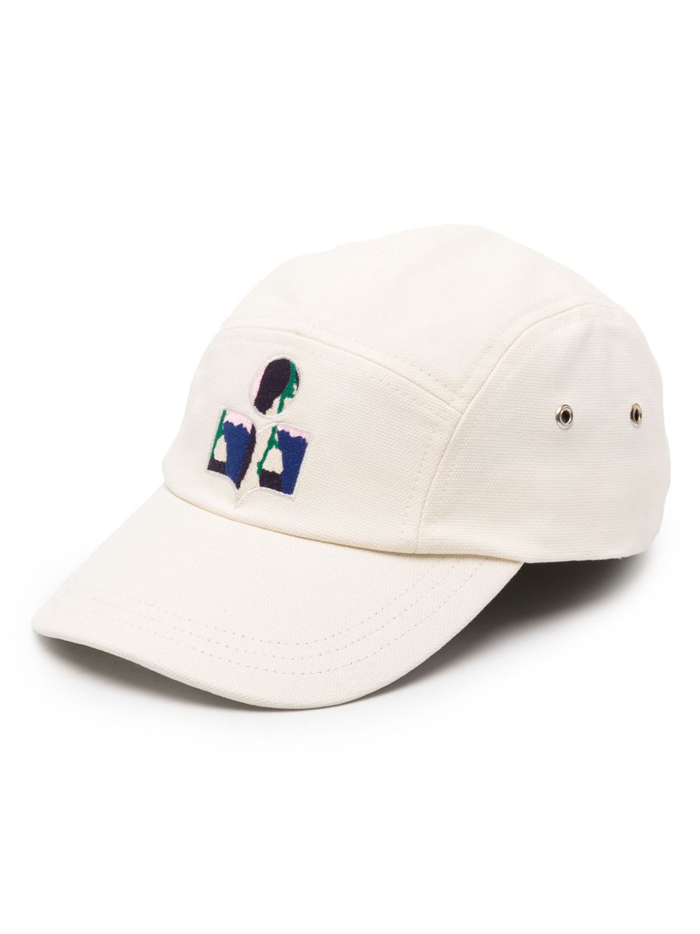 ISABEL MARANT logo刺绣棉棒球帽 - 中性色