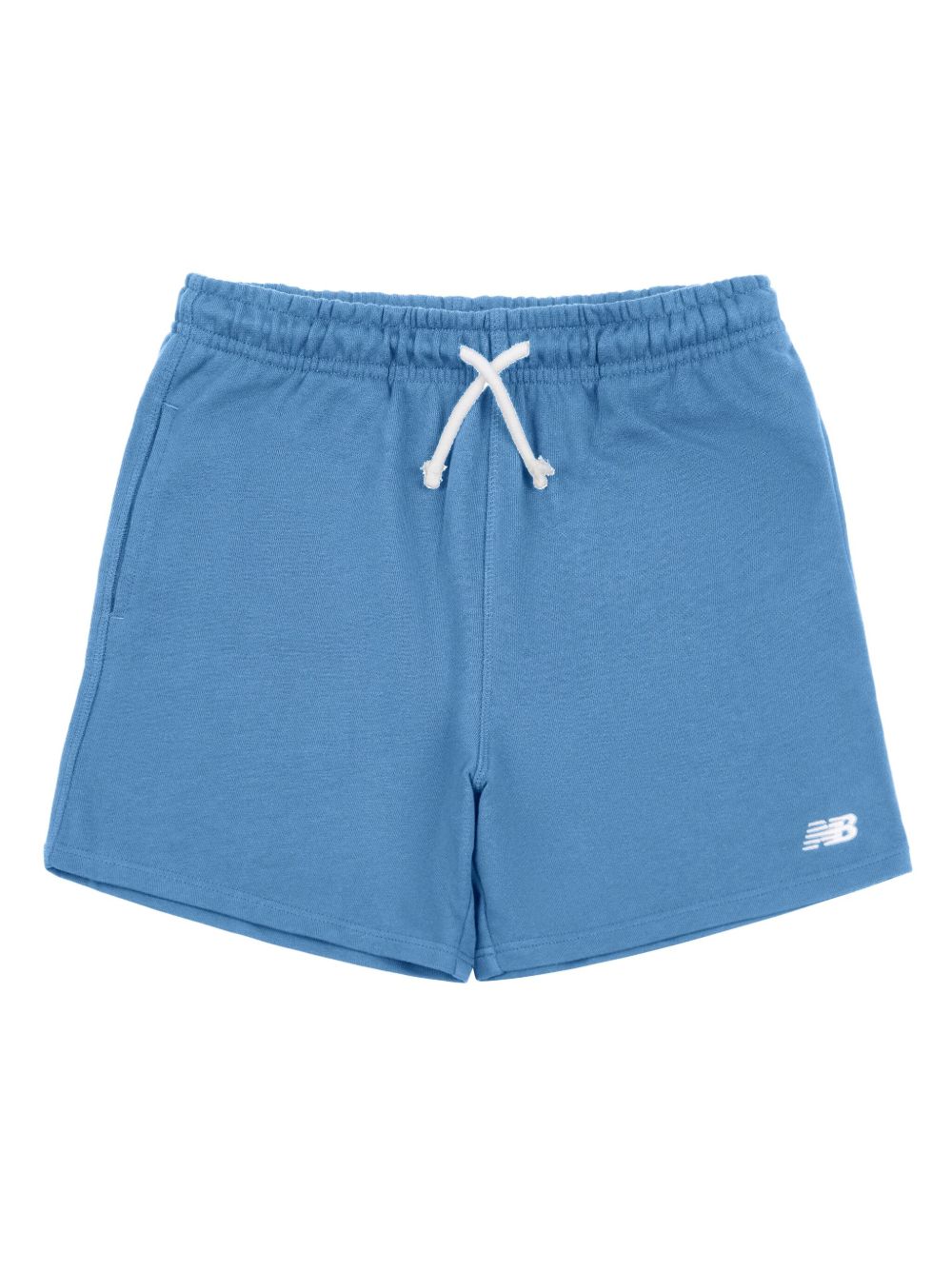 New Balance Kids logo刺绣短裤 - 蓝色