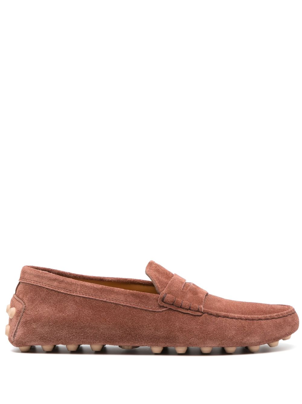 Tod's Gommino 绒面皮乐福鞋 - 褐色