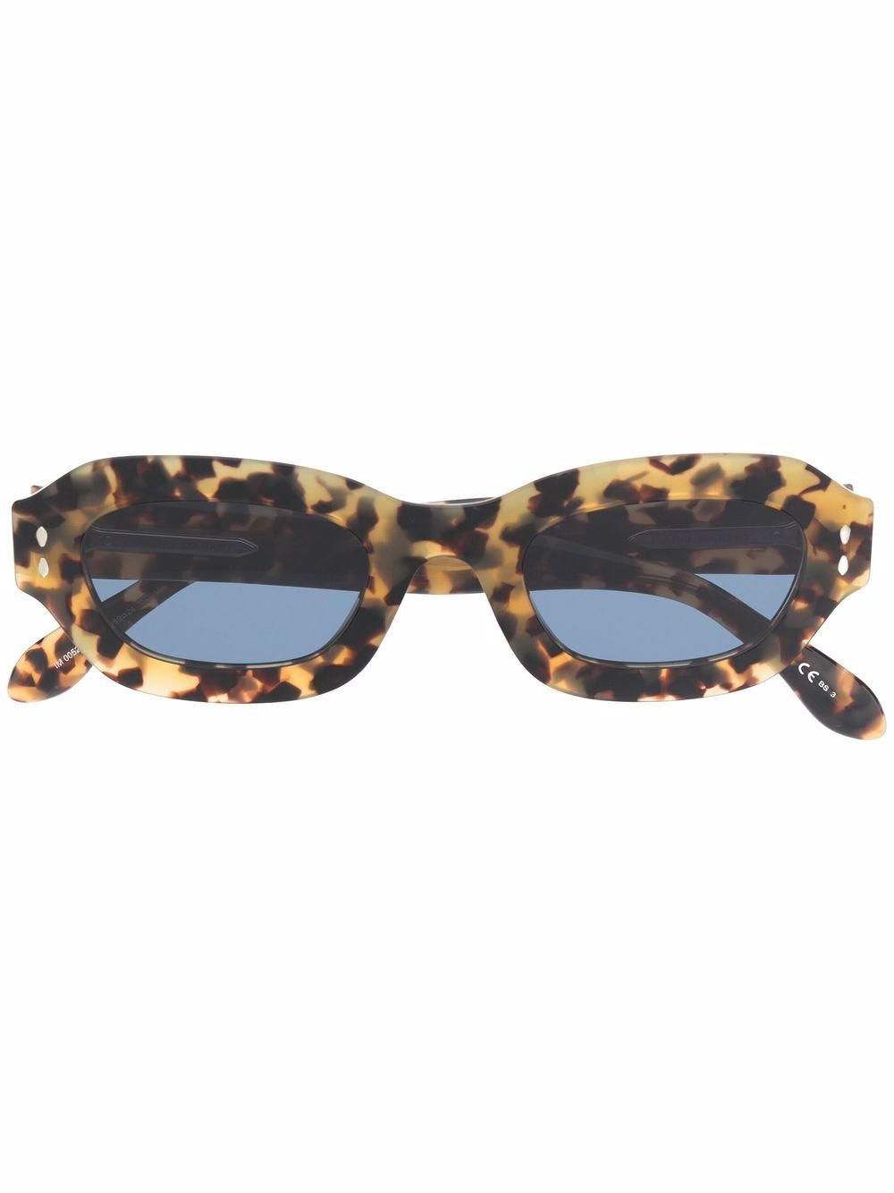 Isabel Marant Eyewear 几何形镜框太阳眼镜 - 褐色