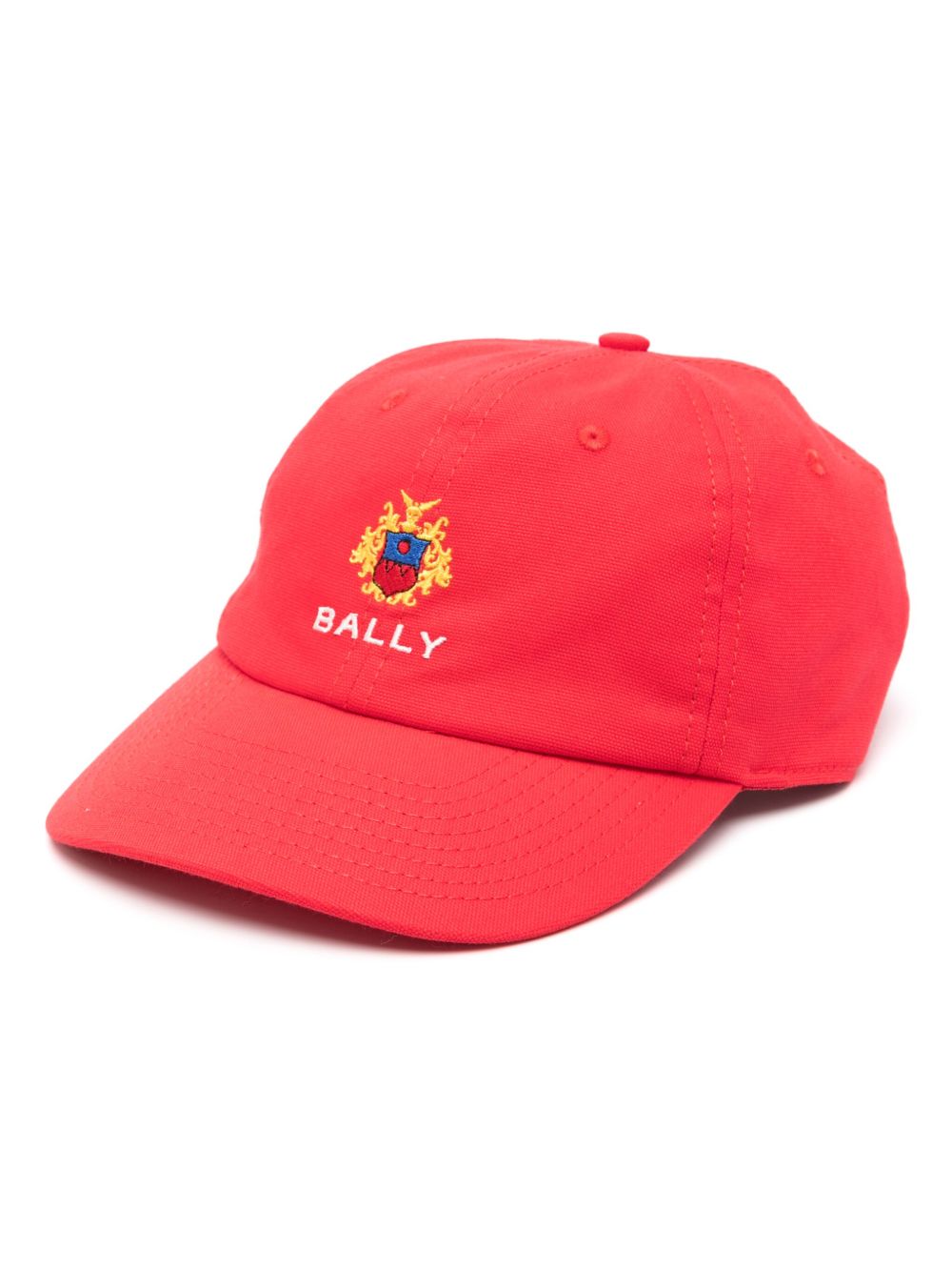 Bally Bally Crest 棉棒球帽 - 红色