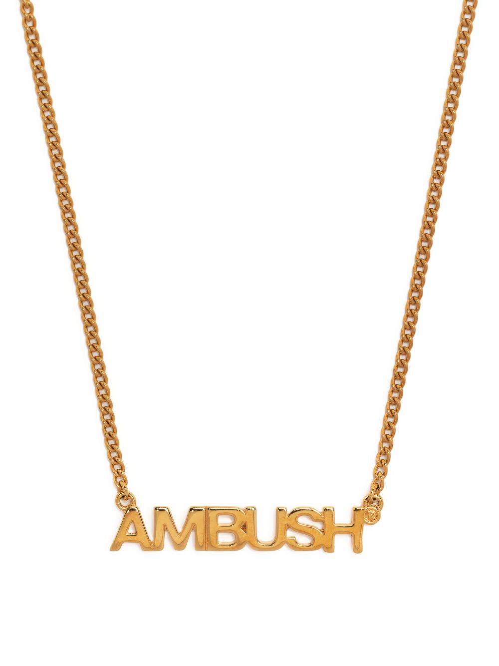 AMBUSH Nameplate 链式项链 - 金色