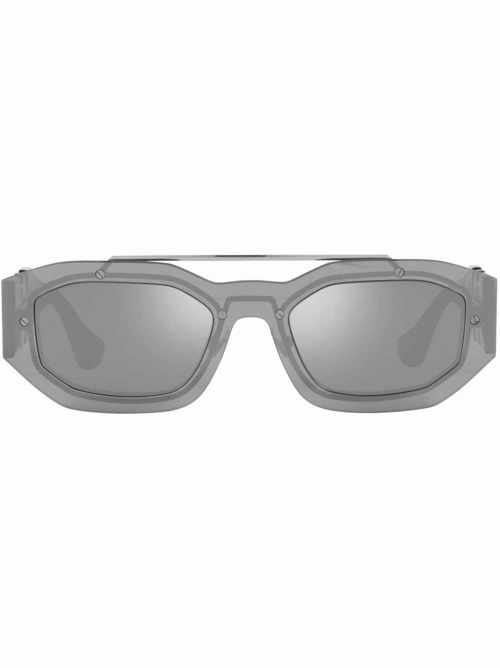 Versace Eyewear 范思哲眼镜系列 长方形框太阳眼镜 - 灰色