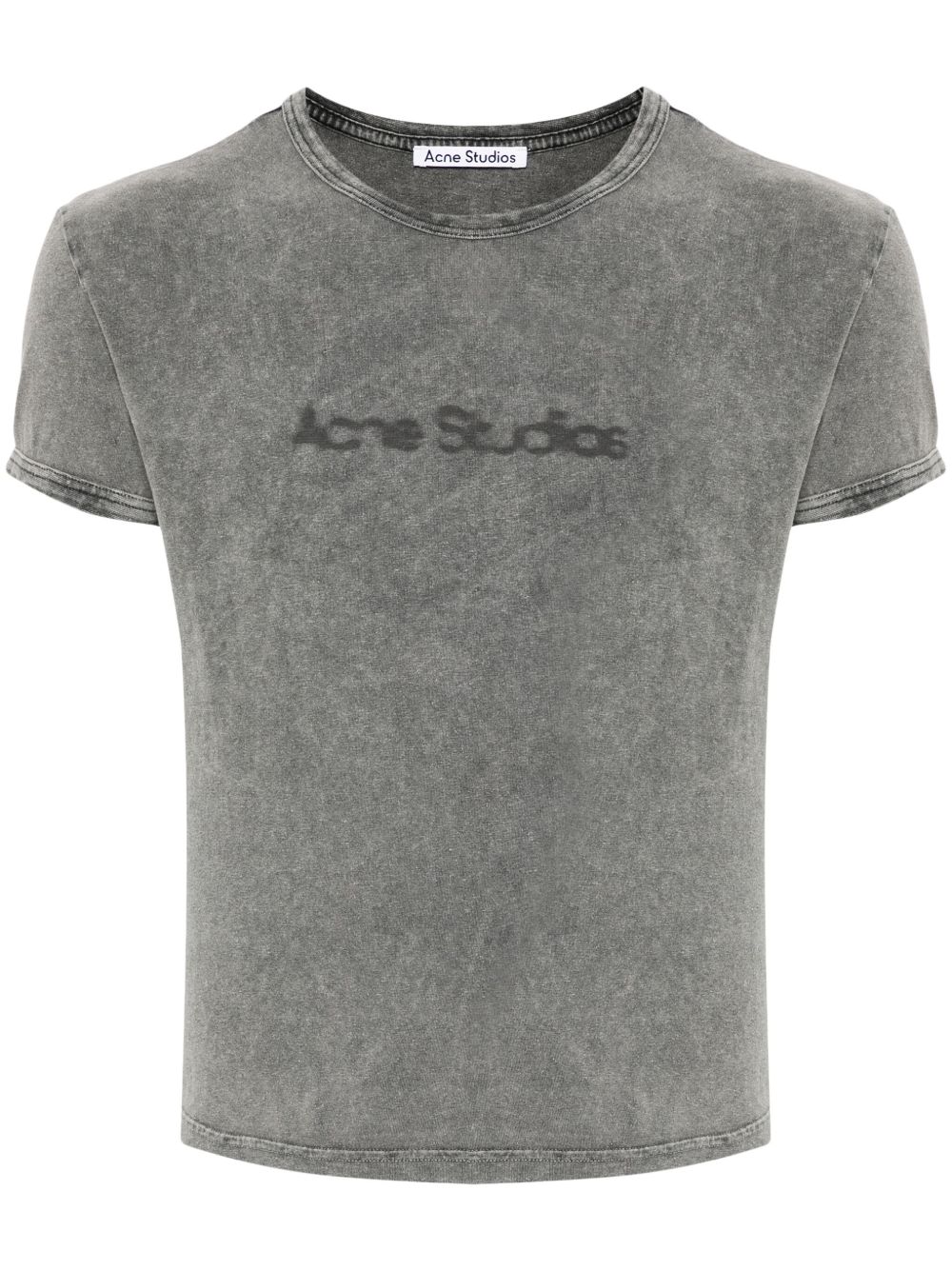 Acne Studios Blurred Logo T恤 - 灰色
