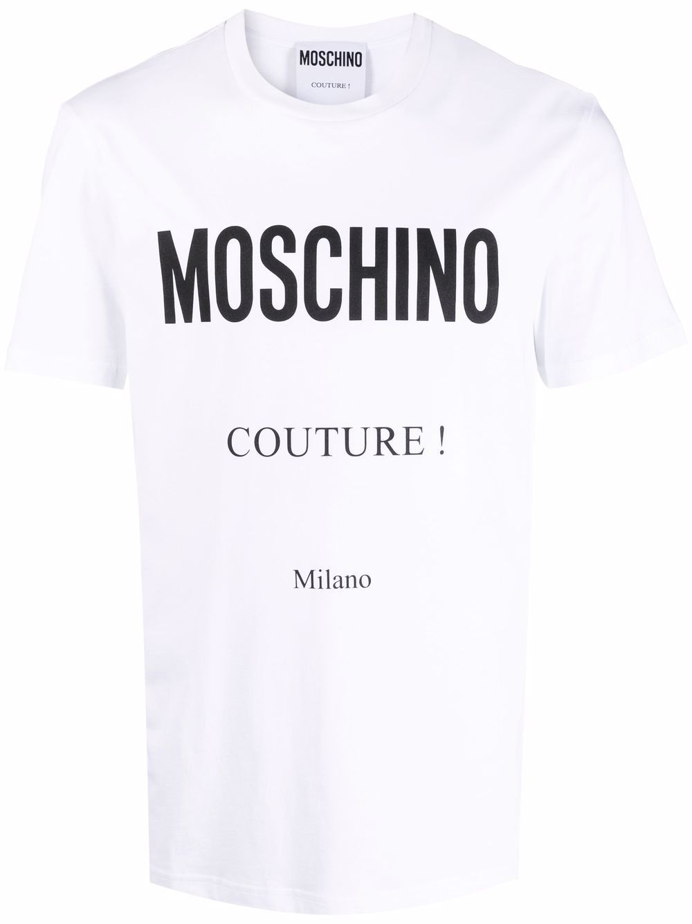 Moschino Couture logo印花T恤 - 白色