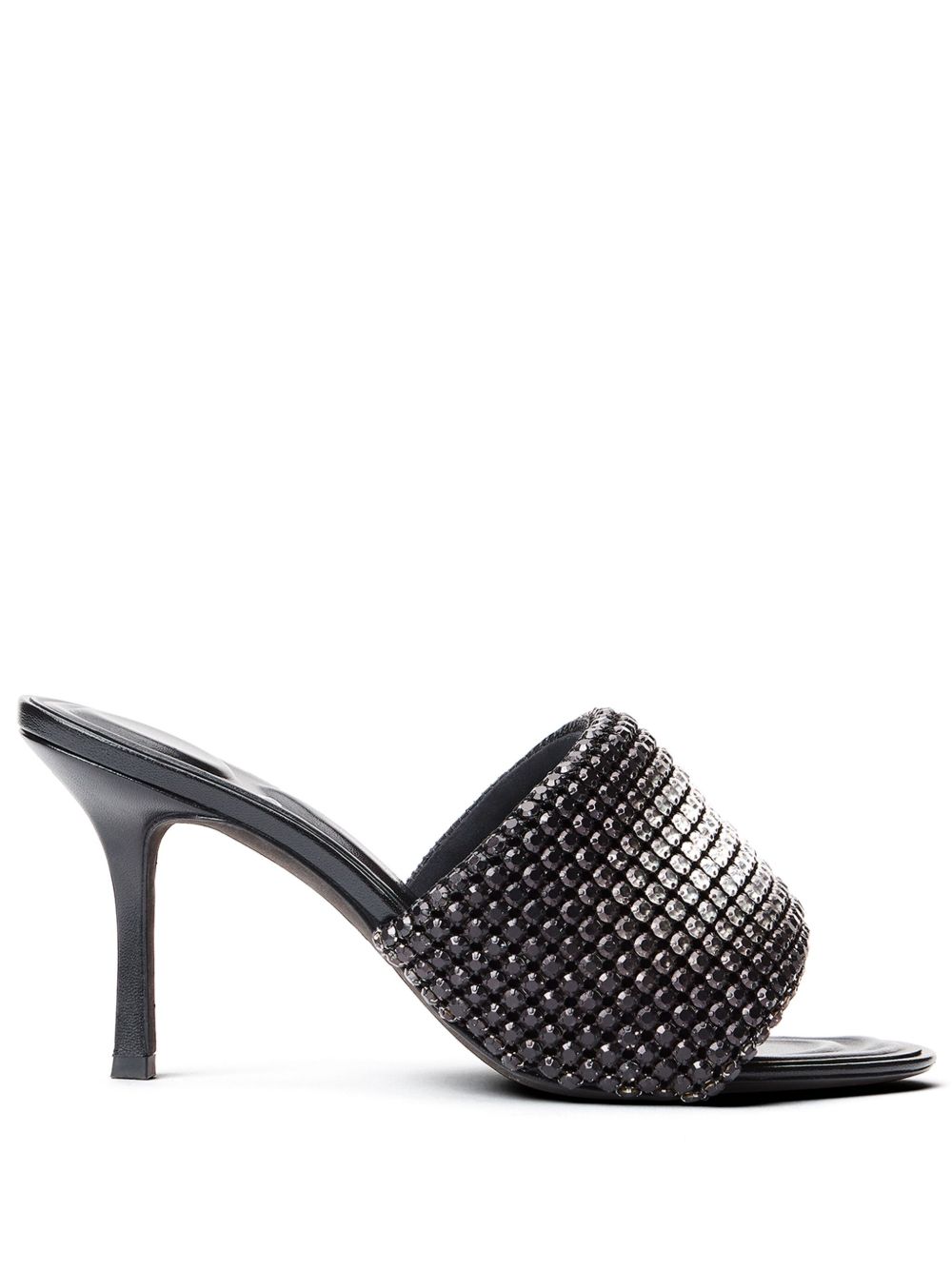 Alexander Wang Heiress 晶饰高跟穆勒鞋 - 黑色