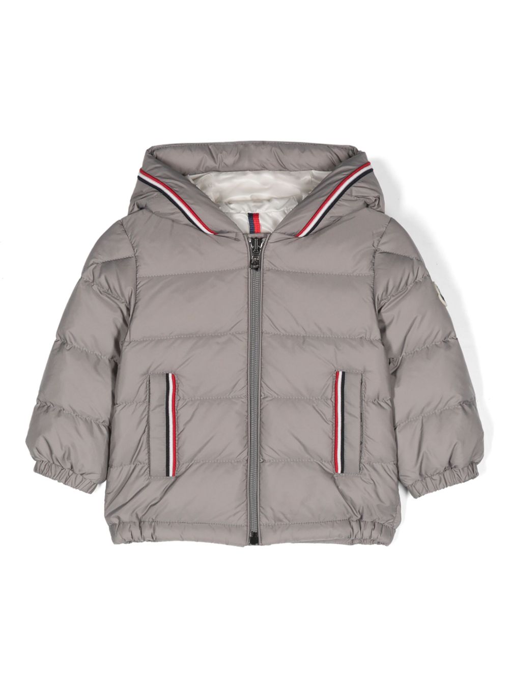 Moncler Enfant Merary 连帽蓬松夹克 - 灰色