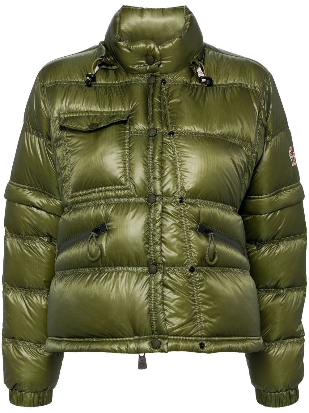 Moncler Mauduit 绗缝蓬松夹克 - 绿色