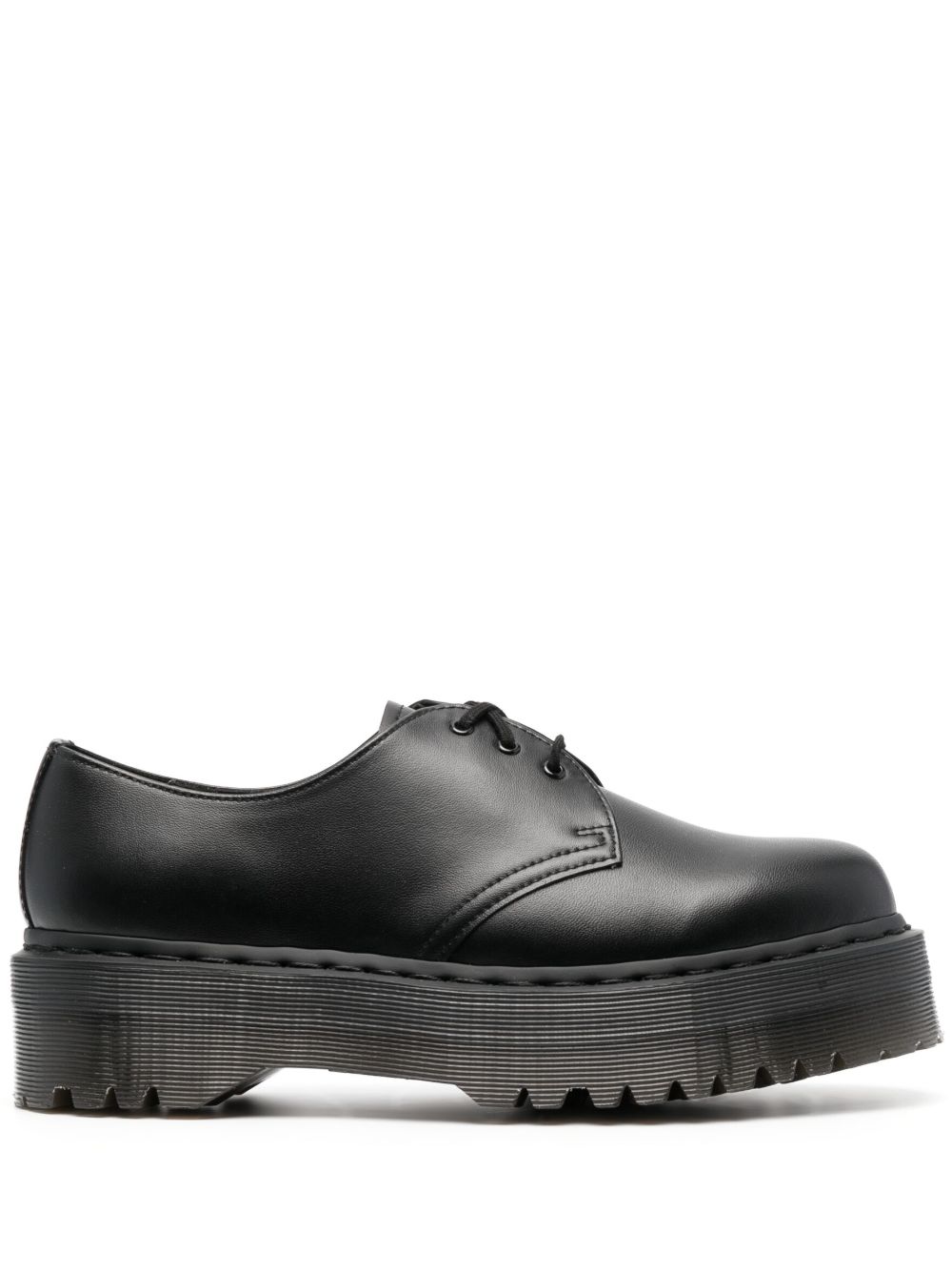 Dr. Martens 人造皮革德比鞋 - 黑色