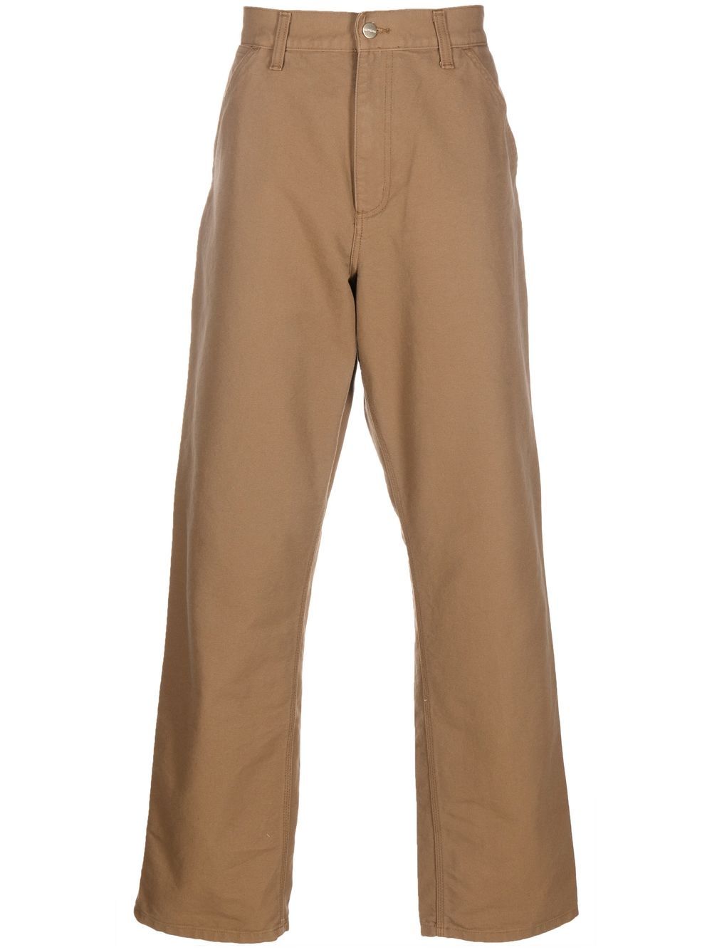 Carhartt WIP 标贴直筒裤 - 褐色