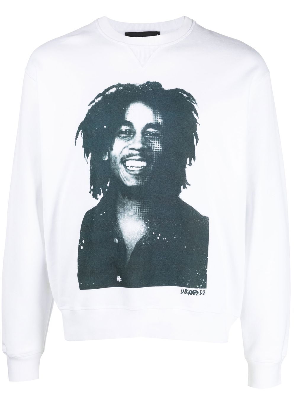 DSQUARED2 Bob Marley 印花卫衣 - 白色