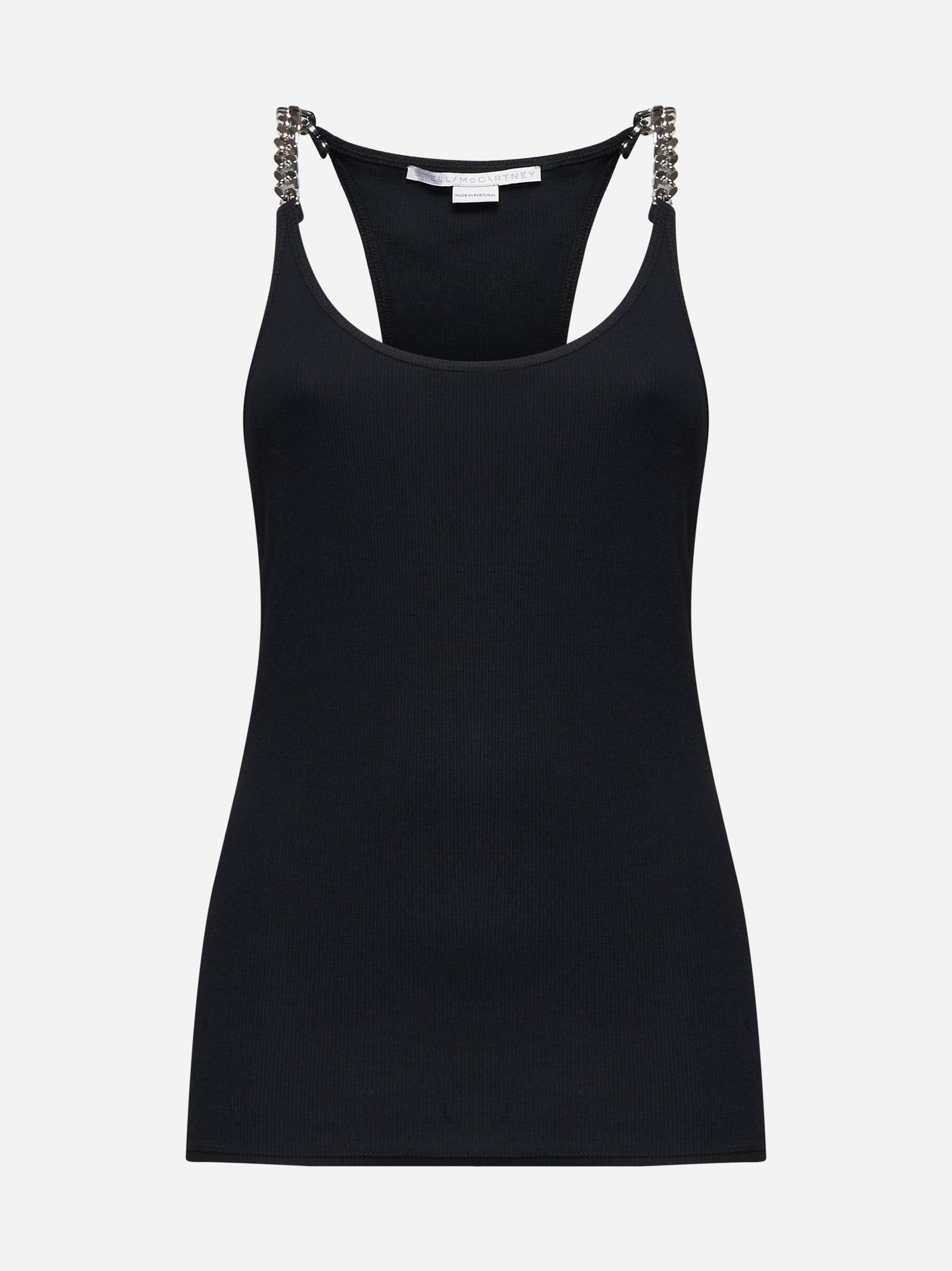 Stella McCartney 链条肩带棉质吊带衫