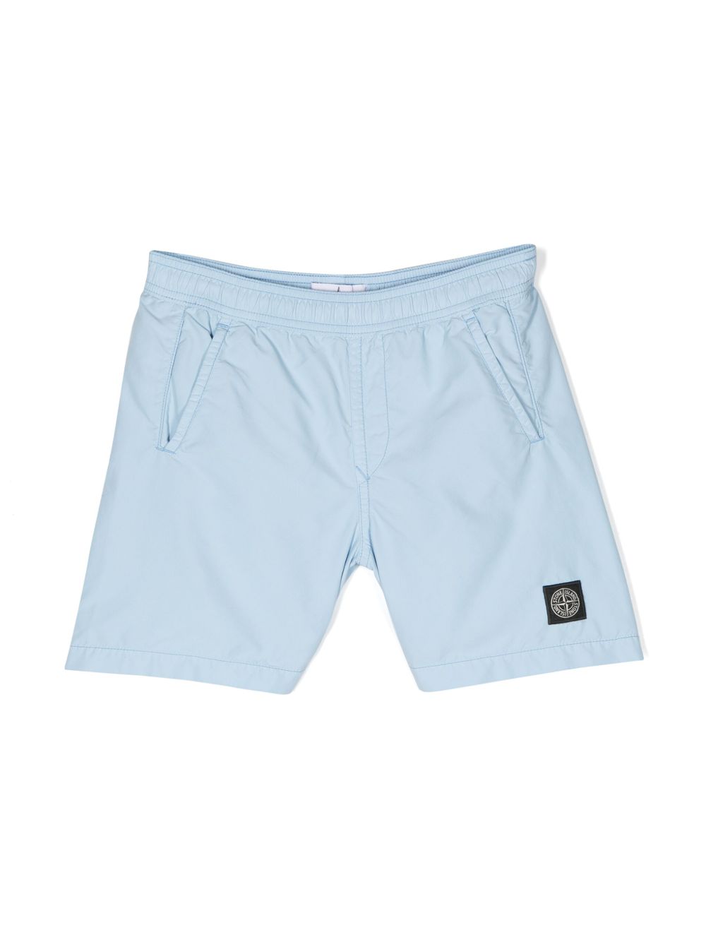 Stone Island Junior 罗盘图案泳裤 - 蓝色