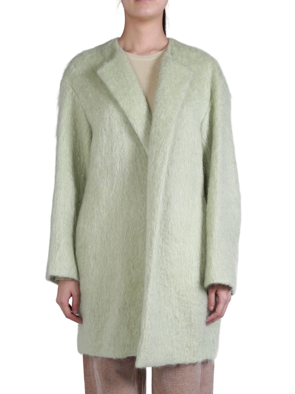 Auralee brushed coat - 绿色