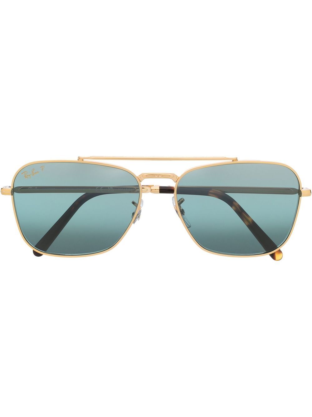 Ray-Ban 长方框飞行员眼镜 - 金色