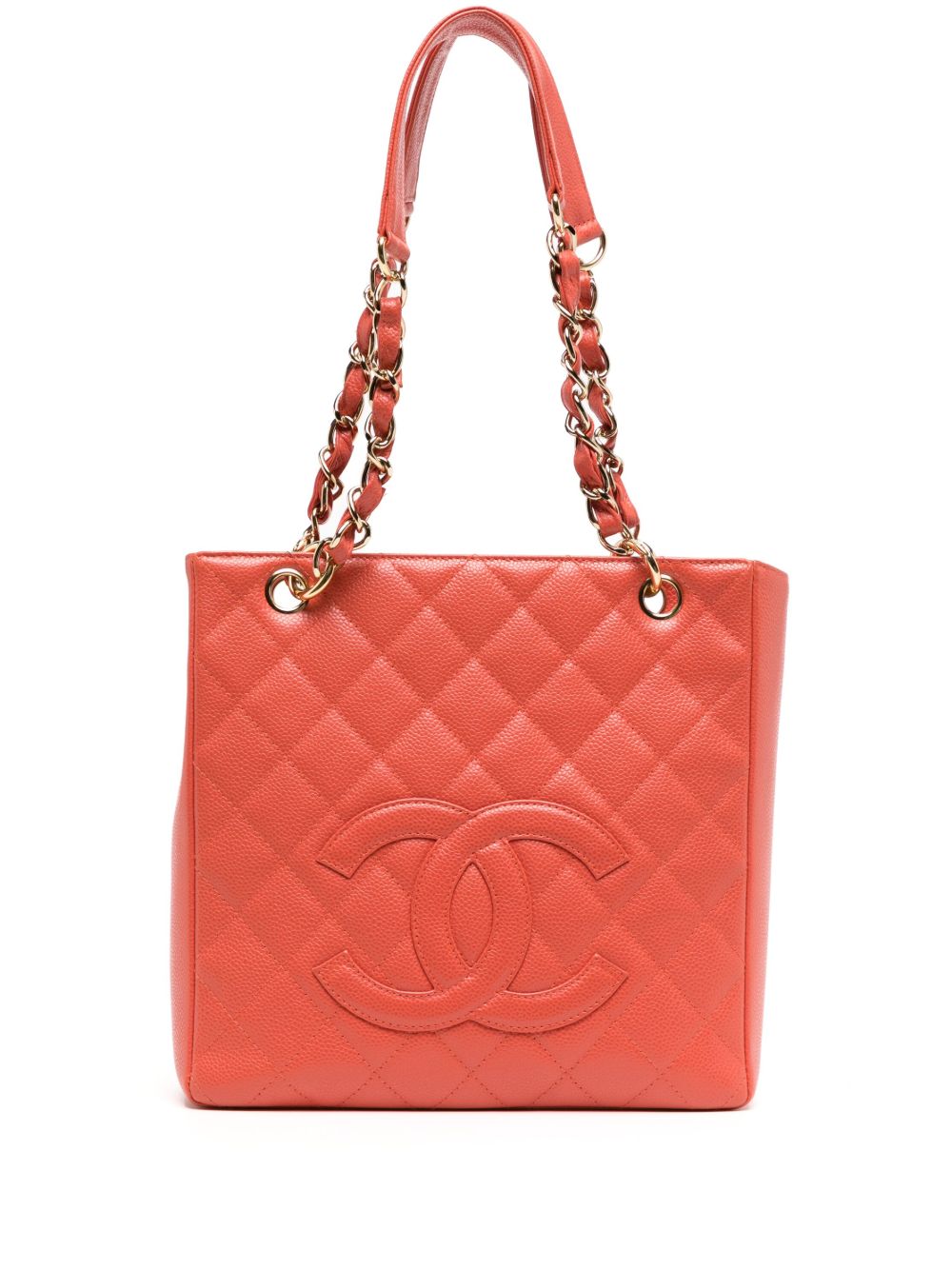 CHANEL Pre-Owned Petite Shopping 手提包（2003年典藏款） - 橘色