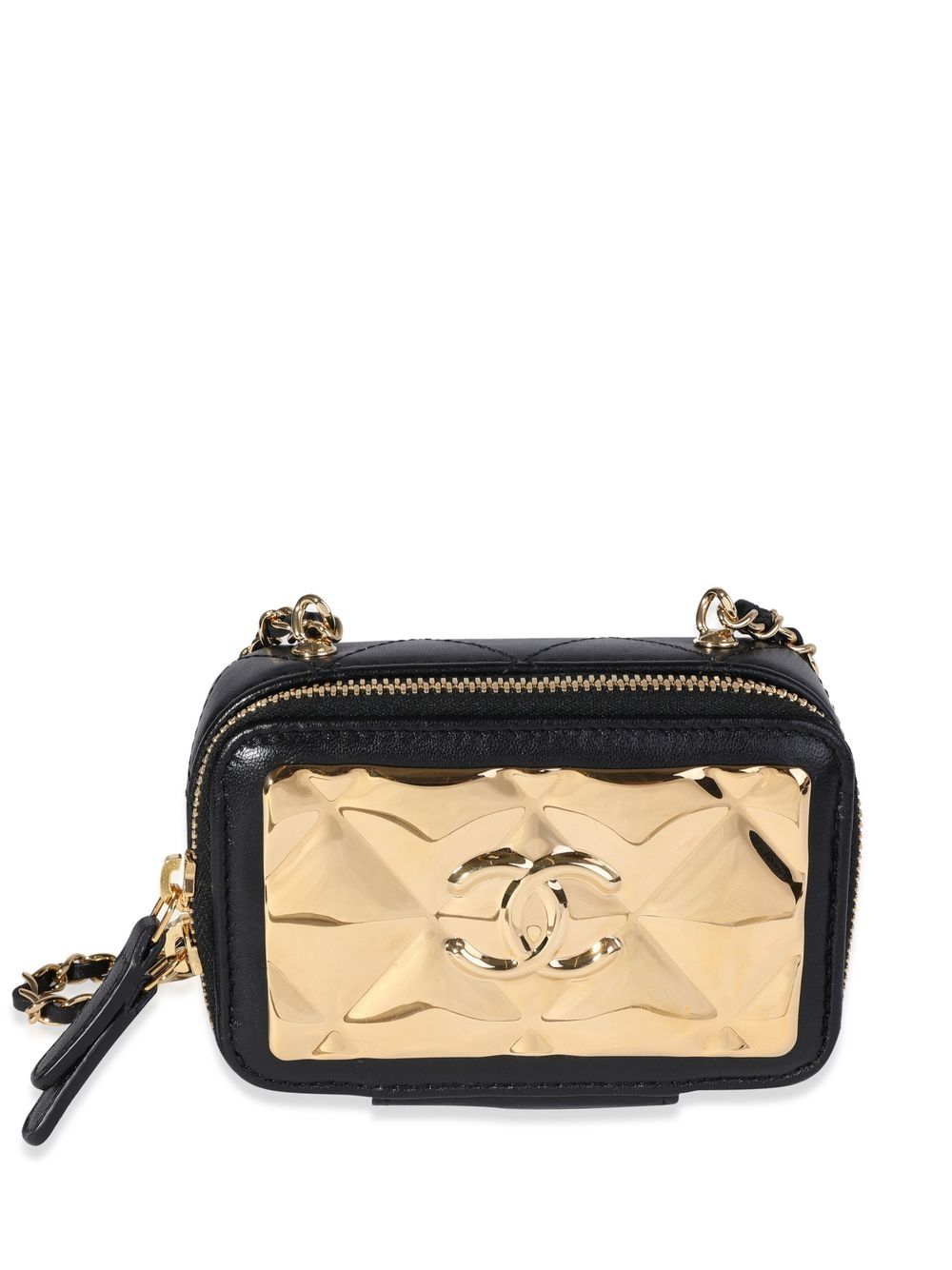 CHANEL Pre-Owned CC 绗缝迷你包 - 黑色
