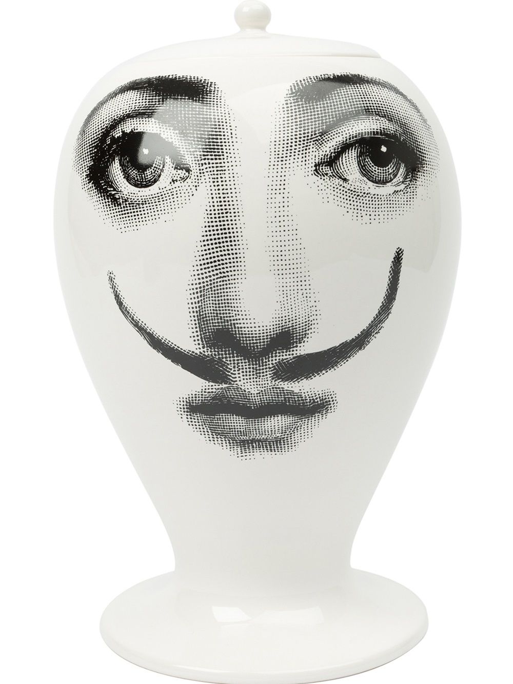 Fornasetti 'Femme aux Moustache'花瓶 - 白色
